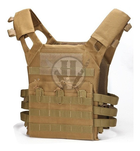 Chaleco Tactico Molle Jpc Airsoft Coyote Tan Reforzado Rbn