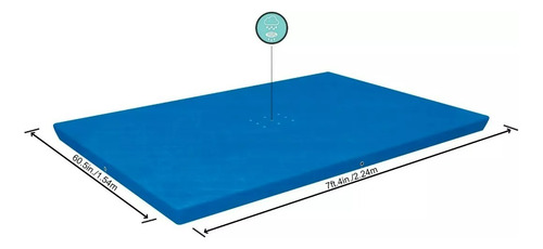 Cobertor Para Piscina Rectangular 224 X 154 Cm Bestway