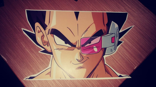 Calcomania Traspare Estampa De Vegeta A Color Para Minisplit