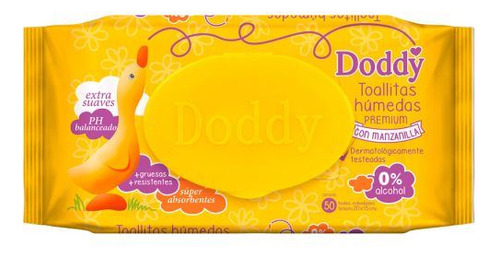 Toallitas Humedas Doddy Manzanilla E 50 Unidades