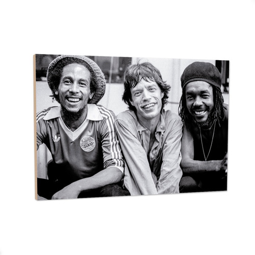 Cuadros Bob Marley Mick Jagger Peter Tosh Reggae Rock 33x48