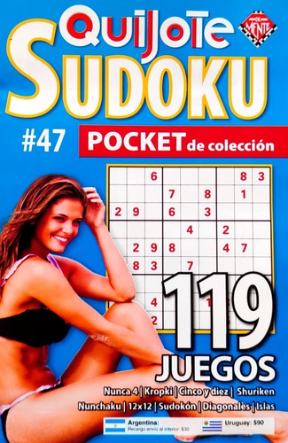 Sudoku Quijote Pocket De Colección N° 47 - 119 Juegos