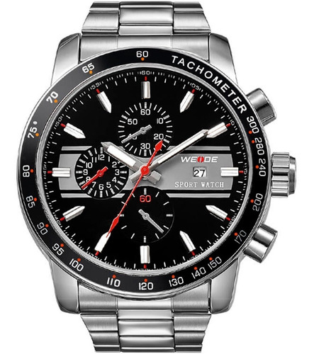 Relógio Masculino Weide Prata Wh3313-3c