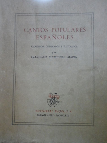 Cantos Populares Españoles