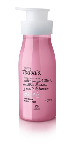 Crema Cuerpo Frambuesa Pimienta Rosa Tododia Natura - Lvdm