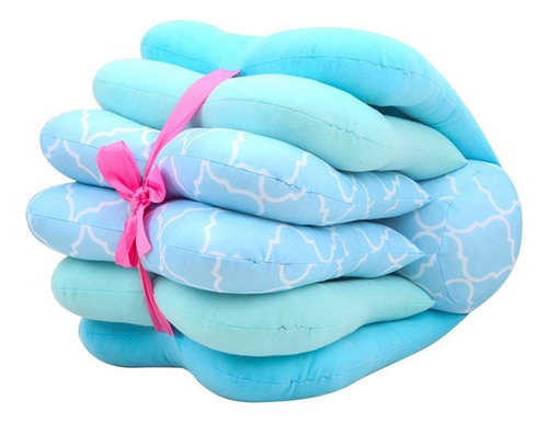 Almohada De Lactancia 3 Niveles Ajustable Multiuso Celeste