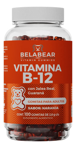 Belabear Gomitas Vitamina B-12 Con Jalea Real Y Guaraná,