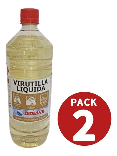 Virutilla Liquida 1 Litro Dideval Pack 2 Unidades