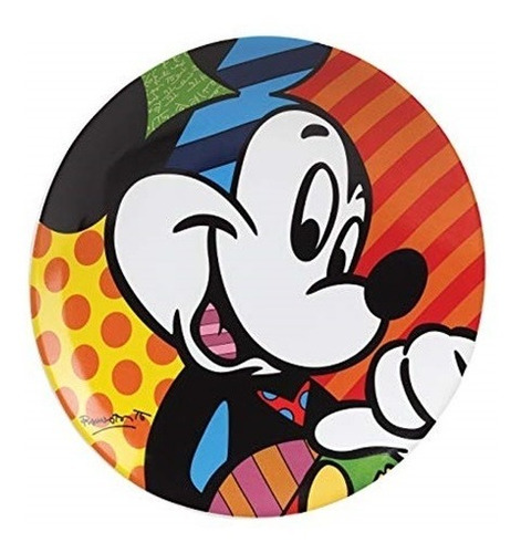 Mickey Plato Decorativo Disney Romero Britto 