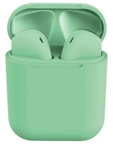 Audífonos In-ear Inalámbricos True Wireless Earbuds Tws I12 Color Verde pistache