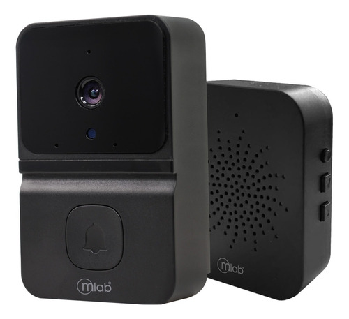 Timbre Inteligente Mlab Doorbell Lite 9255 480p Wifi Color Negro