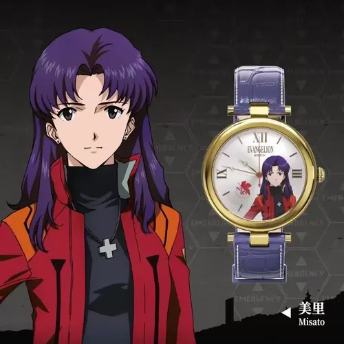 X Eva Evangelion Anime Relógio De Quartzo Colecionável Qq
