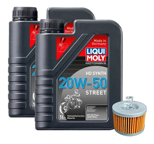 Kit De Mantención 2 Litros Aceite + Filtro Bajaj Pulsar 135