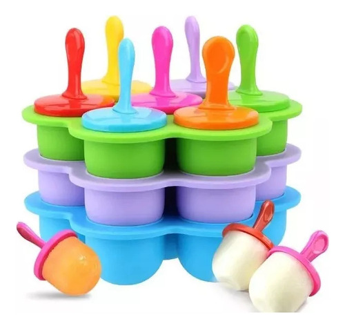 Moldes Helado Para Leche Materna O Frutas Silicona Libre Bpa