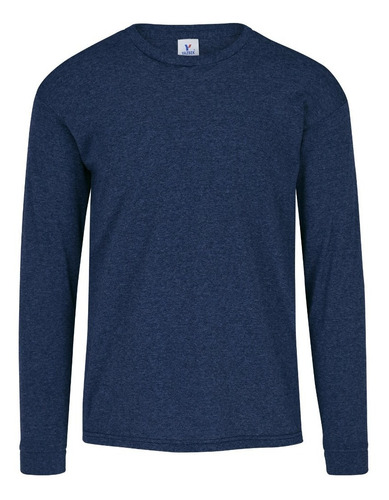 Playera Hombre Manga Larga Colores Jaspe Xxl Xxg - Yazbek