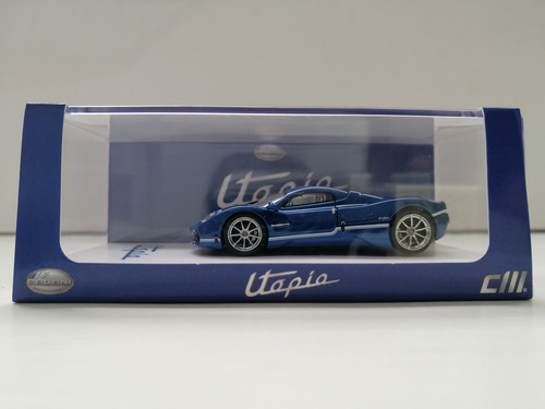 Cm Model 1:64 Pagani Utopia Metallic Blue Azul Acero (Usado)