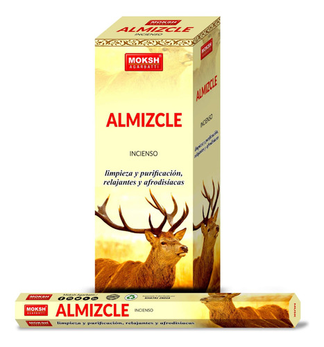 Almizcle Moksh Incienso Caja De 6 Hexagonal