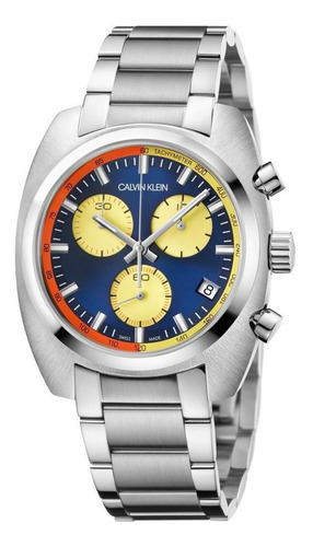 Reloj Calvin Klein Achieve K8w3714n de acero plateado para hombre