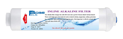 Filtro Agua Alcalino Linea Ph Conexion Rapida 1 4  2 Od