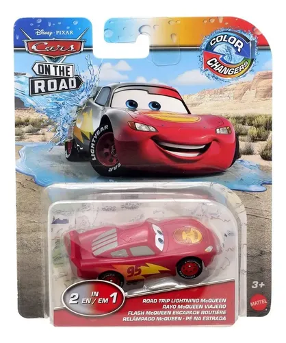 Disney Cars Road Trip Lightning Mcqueen Colo Change Muda Cor Cor