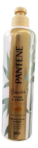 Pack X2 Crema Para Peinar Pantene Bambú Nutre & Crece 300 Ml