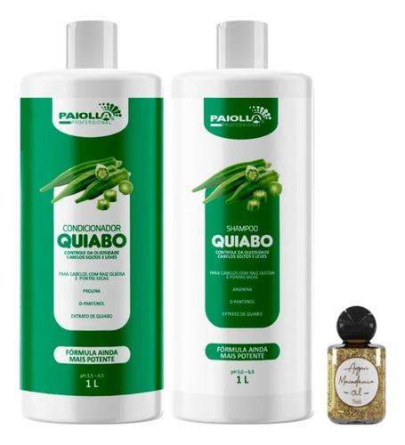 Paiolla Kit Quiabo Cabelos Hidratados E Pontas Secas 2x1lt