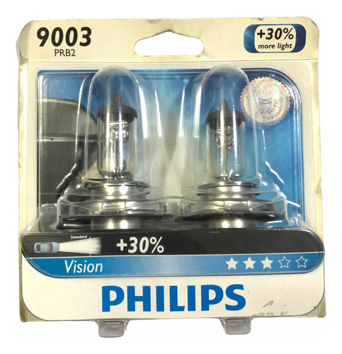 Set 2x Focos Halógeno Philips Vision Oem 12v 9003 H4 60/55w