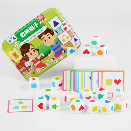 Juego De Dados Para Educación, Juguete De Combinación De