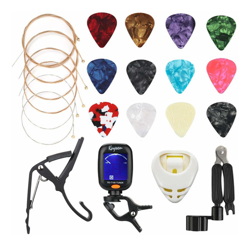 Kit Accesorio Guitarra Avenda 25 1 Incluye Cuerda Pua