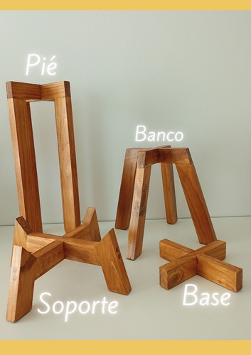 Soporte Banco Para Maceta De Madera Tipo Nórdico