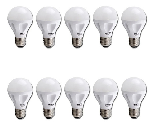 Pack X10 Lampara Led 9w Luz Dia Sica E27