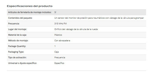 Sensor Presion Aire Llantas Oem: 68078861aa