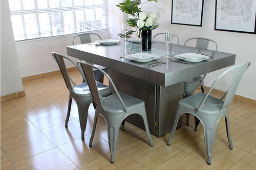 Imagen 2 de 9 de Sillas Tolix Metal Colores Living Comedor Importadas Oferta