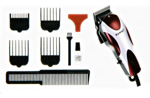 Kit Maquina Peluquear Pelo Recorta Corta Cabello Alambrica