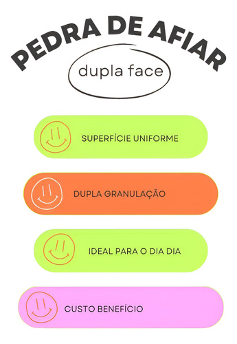 Pedra Afiar Dupla Face N108 Carborundum 8 G120/320