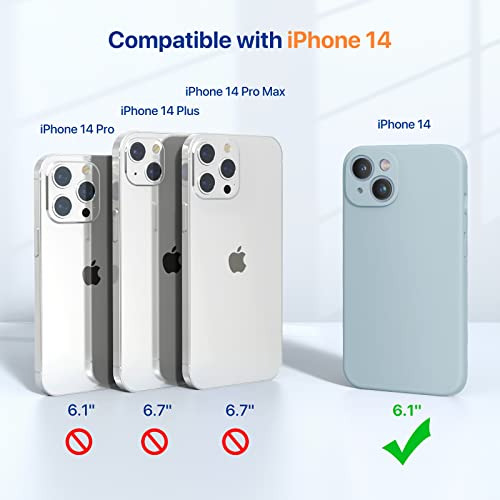 Funda Para iPhone 14 Light Verde 6.1 PuLG Liquid Silicon