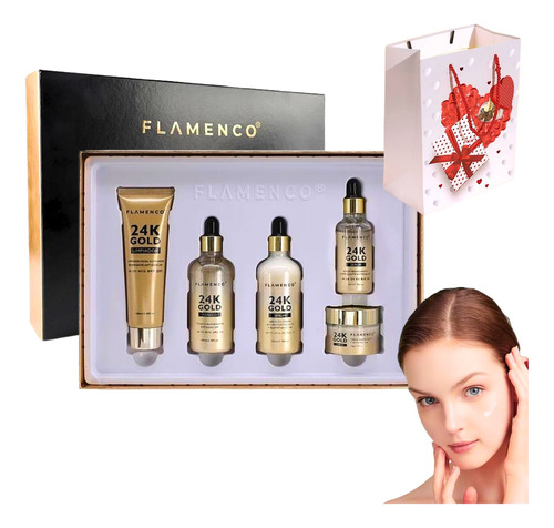 Kit 24k Skincare Flamenco Antiarrugas Reafirmante 