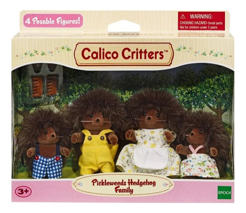 Calico Critters Familia De Erizos Pickleweeds, 4 Figuras