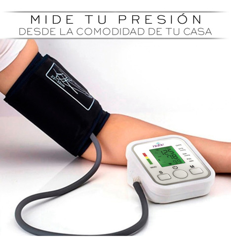 Monitor De Presion Arterial Nube Digital Automatico De Brazo Color Blanco