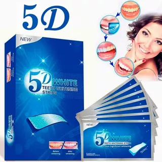 Adesivos 5d Dazzling White Teeth, 7 Pares