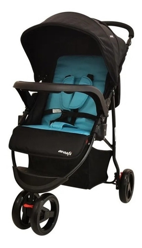 Cochecito Bebé Jogger Con Huevito Avanti Defender Turquesa Color del chasis Negro