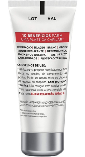 Imagem 3 de 8 de Leave-in Reparação Total 5 Loreal Elseve Cicatri Renov 50ml