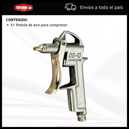 Pistola Sopletear Desempolvadora Compresor Kld Pico Corto