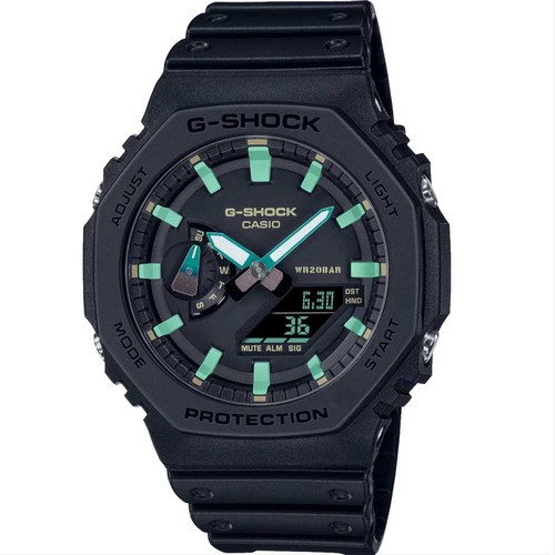 Relógio Casio G-shock Carbon Core Rusty Iron Ga-2100rc-1adr Cor da correia Preto Cor do bisel Preto Cor do fundo Preto