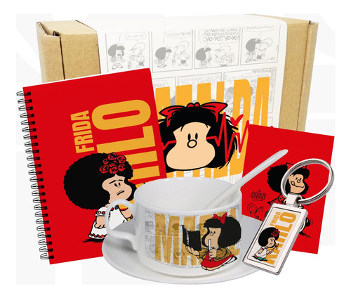 Mafalda Taza Y Plato / Paquete De Regalo Mafalda