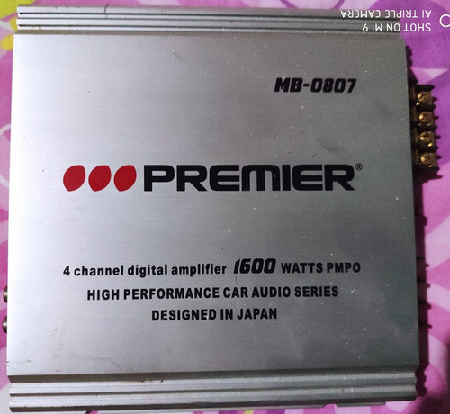 Planta Amplificador Premier Mb-0807 1600 Watts Pmpo 4 Canal (Usado)