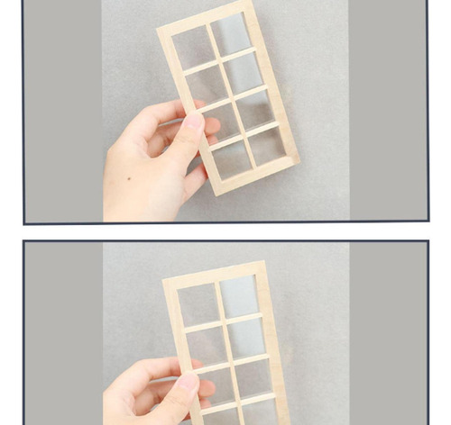 Ventana En Miniatura Para Casa De Muñecas, Decoración Diy,