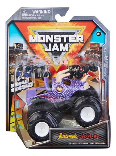 Monster Jam Jurassic Atack Vehiculo 1.64 Metal Original