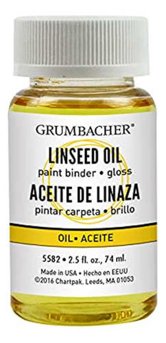 Grumbacher Medio De Aceite De Linaza Para Pinturas Al Óleo, 