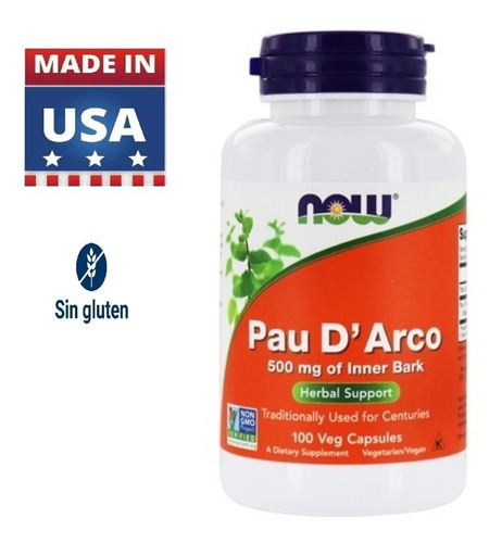 Imagen 1 de 1 de Pau De Arco Americano Puro Sin Gluten Puro